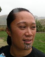 maori chin tattoo