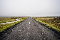 iceland lonely road