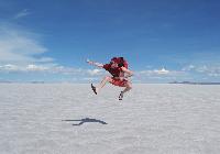 Salar de Uyuni salt flats Bolivia South America Mirror Reflect