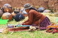 peru woman textile