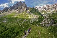 France Mont Blanc Hiking Mountains Group Landscape