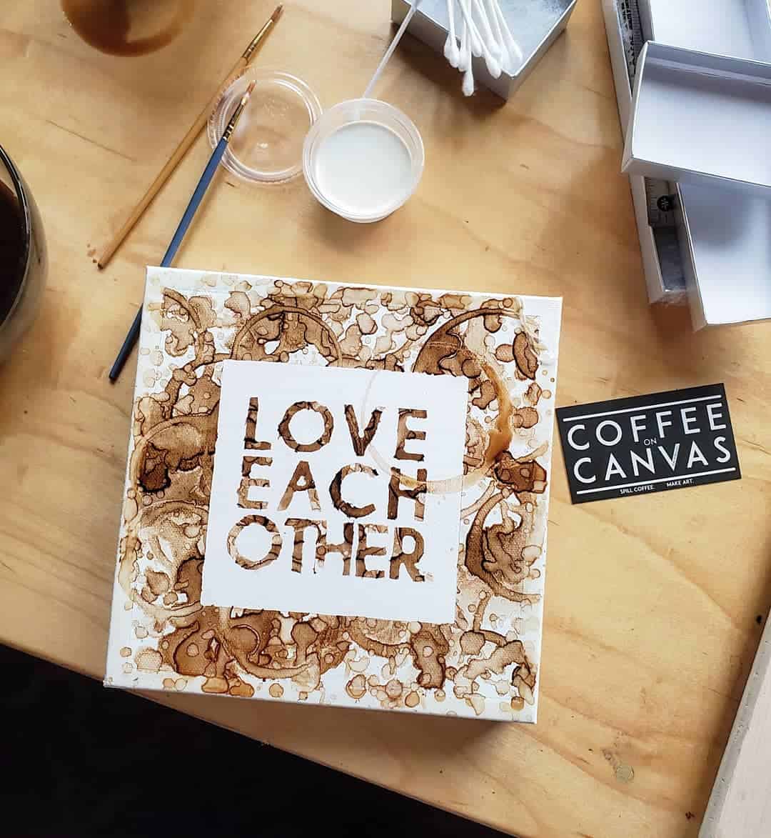 A private spill class with Coffee On Canvas at Motif Seattle | Jennifer Hubbert
