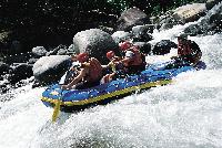 Adventure includes whitewater rafting.