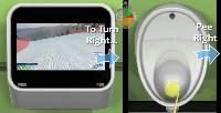 Urine-Control Video Game Toilet