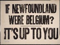 War Poster Newfoundland