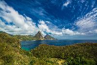 Saint Lucia Island Volcano Beautiful