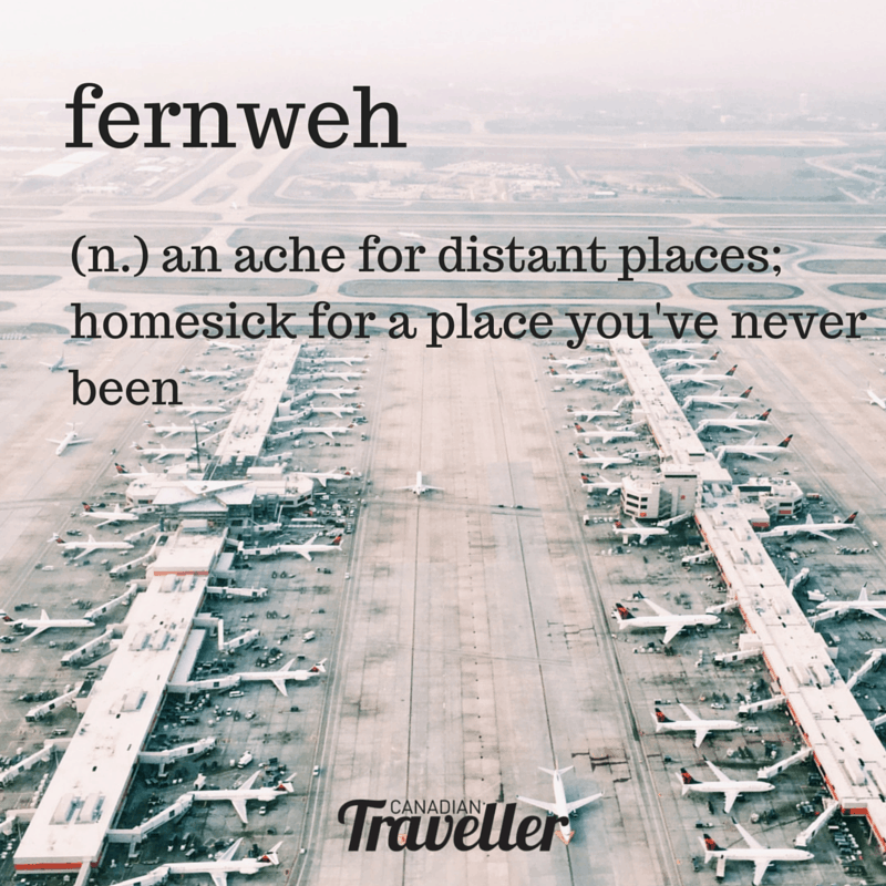 Fernweh homesick for a place you've never been travel quote wanderlust inspiration
