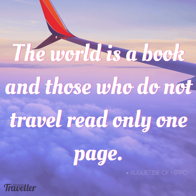 the world is a book and those who do not travel read only one page