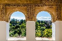 alhambra granada rabe monumento andaluca roja murallas general life arcos arco